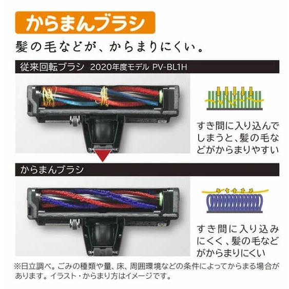 日立 スティッククリーナー 掃除機 PVYA50(W) PV-YA50(W) ラクかる