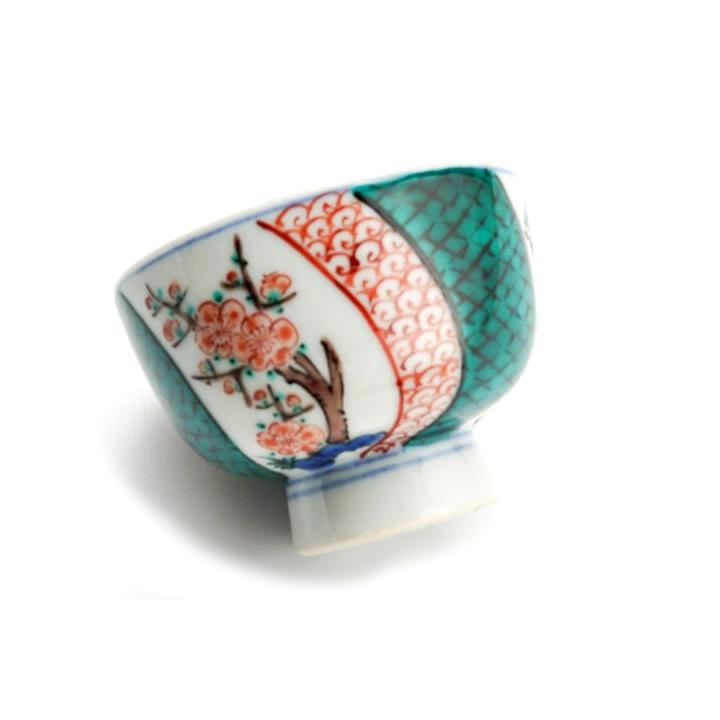 九谷焼 ぐい呑 松竹梅 / 三ツ井為吉 ｜ 桐箱入り 酒器 盃 ぐい呑 人気