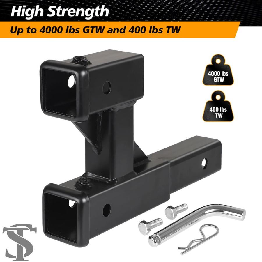 並行輸入品 ダブルヒッチレシーバー 2 インチトレーラーデュアルヒッチ