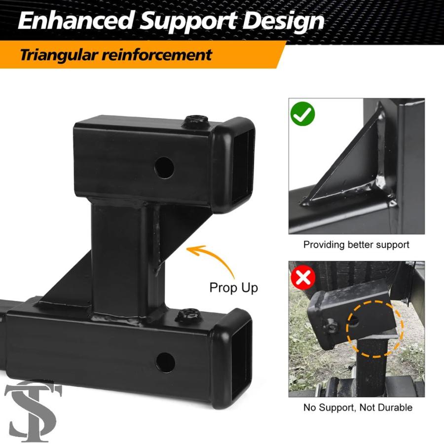 並行輸入品 ダブルヒッチレシーバー 2 インチトレーラーデュアルヒッチ