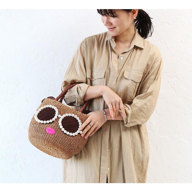 a-jolie（アジョリー） かごバッグ パールサングラスかごバッグ