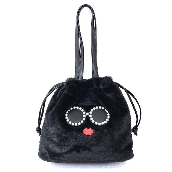 a-jolie（アジョリー） ファーバッグ パールサングラス トートバッグ