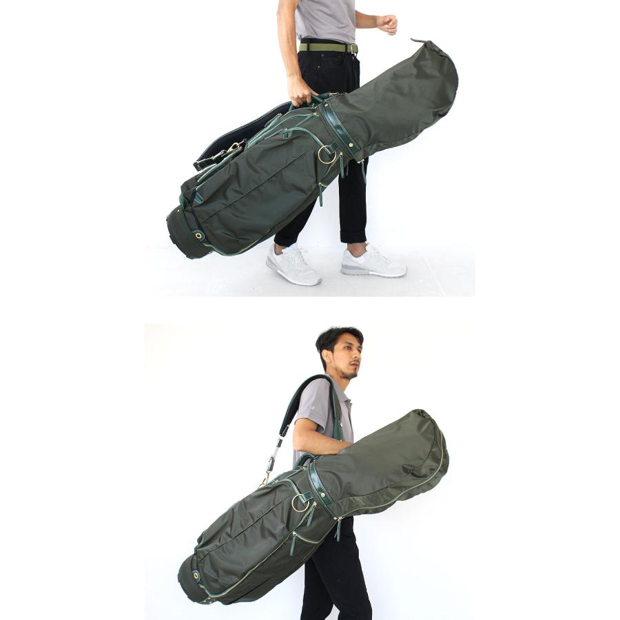 考英舎 キャディバッグ ゴルフ カートバッグ DM型ナイロン