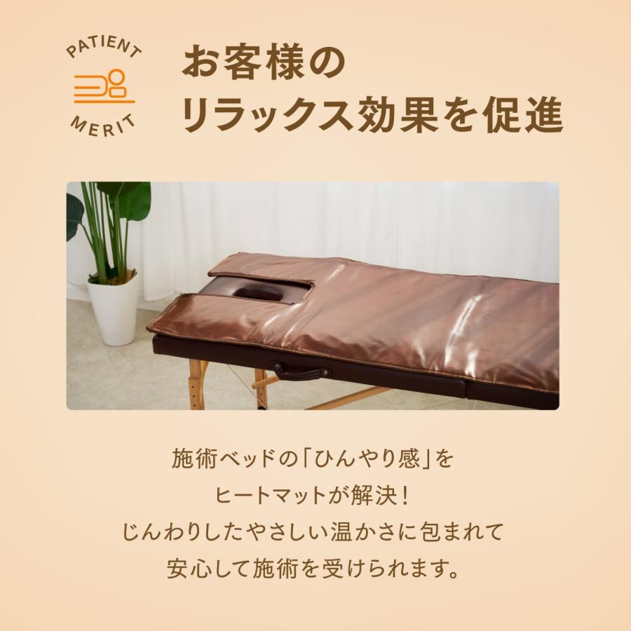 トワテック 【無孔】TWヒートマット ベッド 消音モード付き エステ