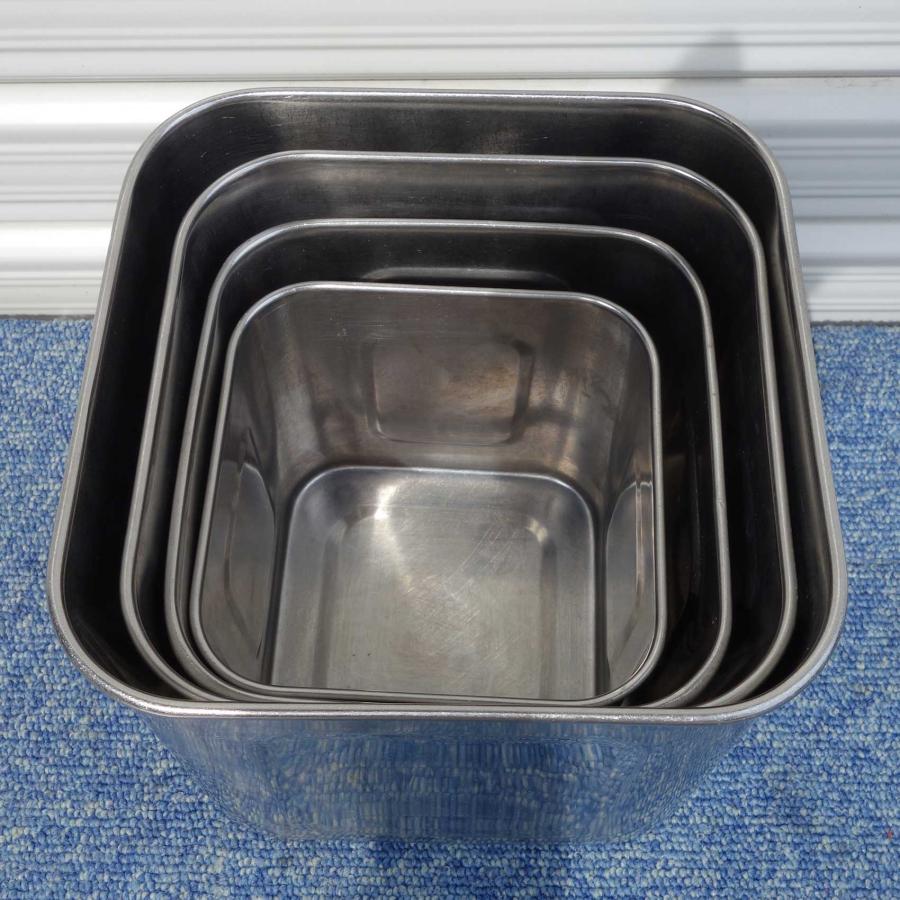 YUKIWA（ユキワ） 送料無料 ◇ ステンレス 角型 キッチンポット 深型 4