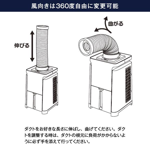 ユアサプライムス YNMC-5E(W) どこでもエアコン どこでもクーラー