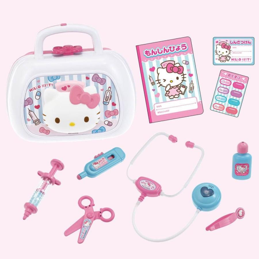 ハローキティ キュートなバッグ ナースセットDX 10種類 おままごと