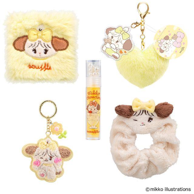 5点セット】ミッコmikko スフレ ふわふわチーク&リップグロス&ふわふわ