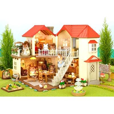 関東 中部 送料無料】シルバニアファミリー あかりの灯る大きなお家 ハ
