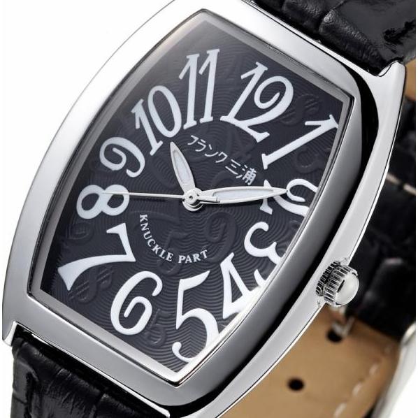 フランク三浦 【新品電池お届け】 FM00DC-B 黒 シャドー数字文字盤 零