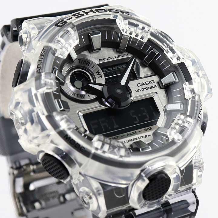 G-SHOCK Gショック CASIO カシオ GA-700SK-1A クリアスケルトン ミラー