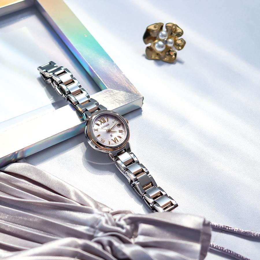 CITIZEN Xcクロスシー腕時計 シルバー/ローズゴールドエコドライブ XC