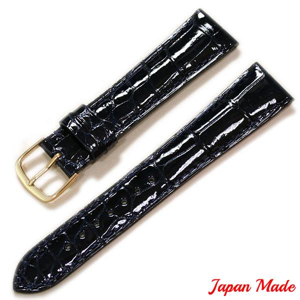 納期1ヶ月】 ジャパンメイド クロコダイル 竹斑 ツヤあり ワニ革 セミ