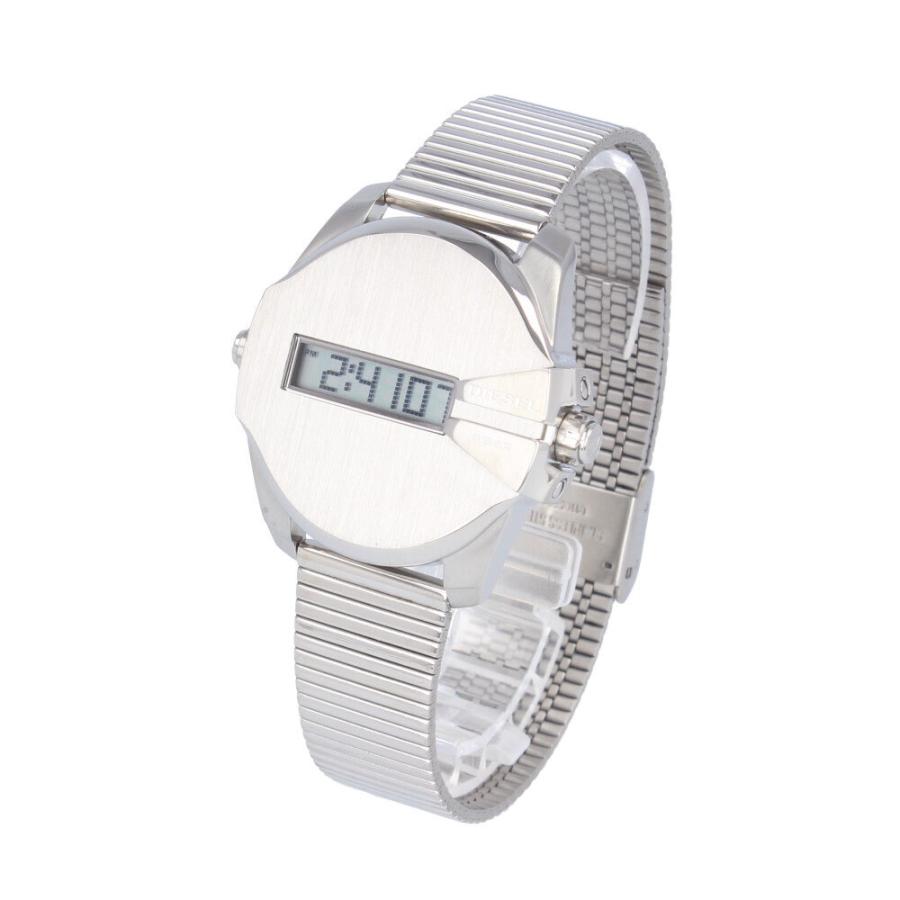 DIESEL ディーゼル腕時計 メンズ クオーツ デジタル ステンレス メタル