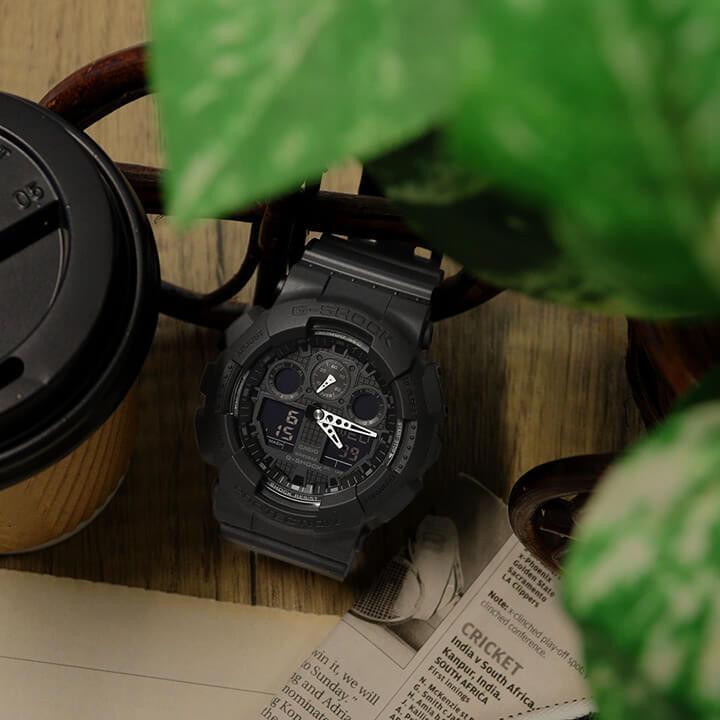G-SHOCK Gショック ジーショック オールブラック BASIC g-shock GA-100