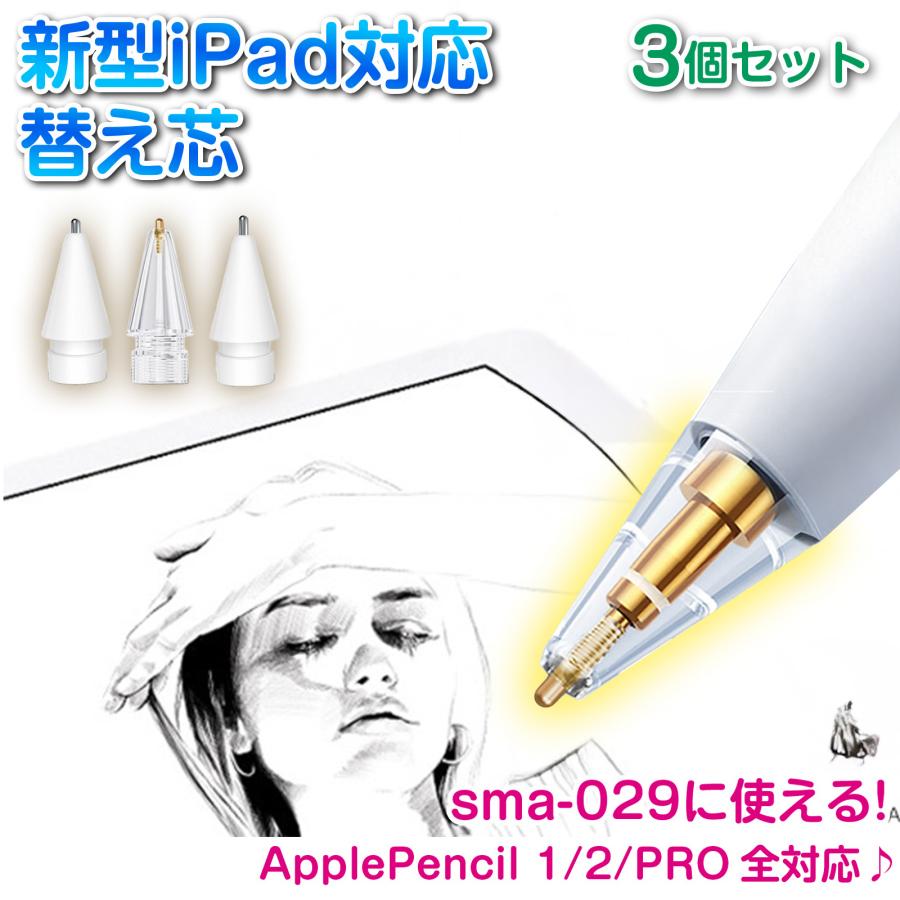 Apple Pencil 金属 ペン先 交換用appleペンシル Pro USB-C 第1世代 第2