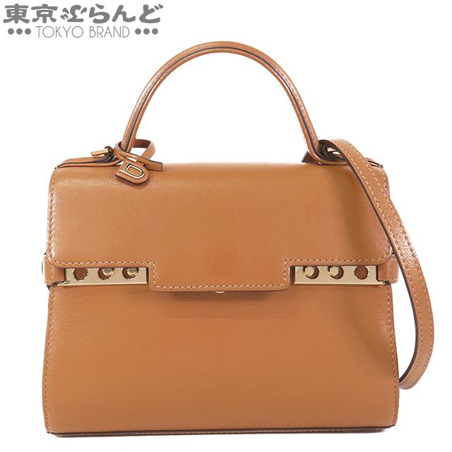 デルボー DELVAUX タンペート PM ライトブラウン レザー 2WAY