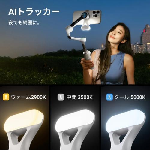 Insta360 Flow2 Pro AIトラッカーキット（ストーングレー）AIジンバル
