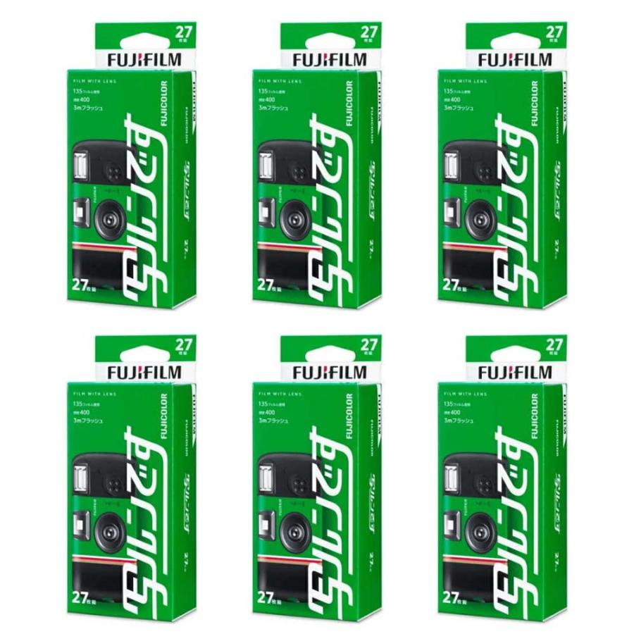 6個セット】フジカラー写ルンです シンプルエース 27枚撮フラッシュ付