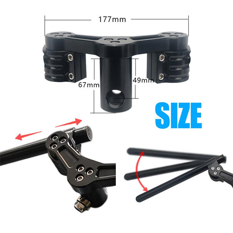 ホンダ 用 ZOOMER AF58 セパレートハンドル セパハン 角度調整可能 CNC