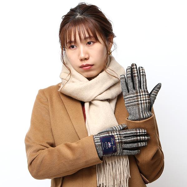 KURODA（クロダ） ムーンツイード MOON レディース 手袋 ブラウン 茶