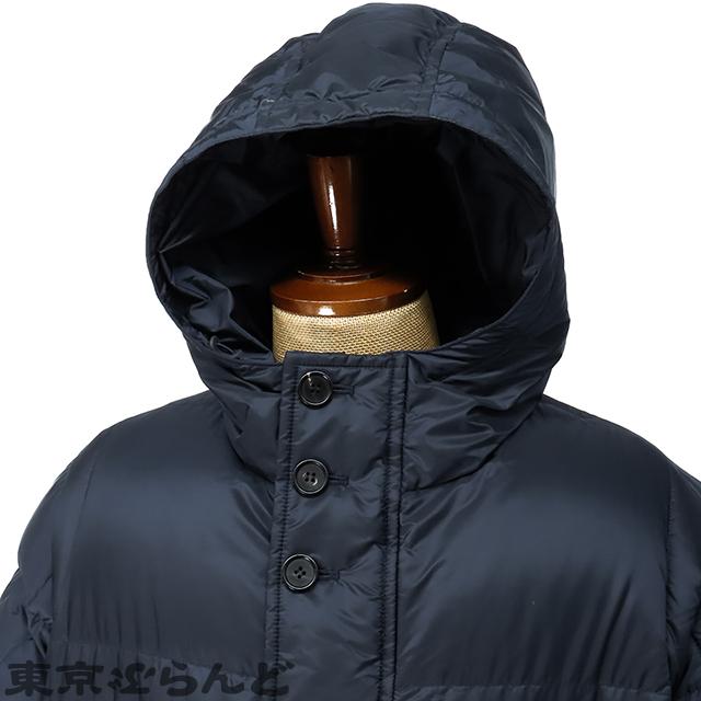 PRADA（プラダ） フーディダウンジャケット ネイビー 紺 ポリエステル