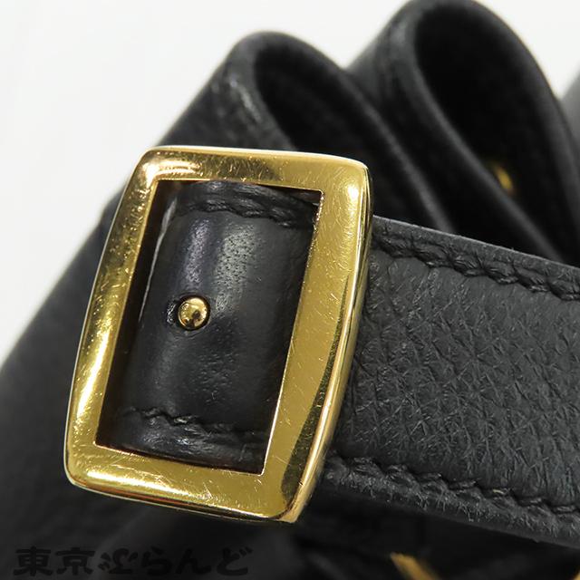 HERMES（エルメス） マーケットGM 〇Z刻印 黒 ブラック ゴールド金具