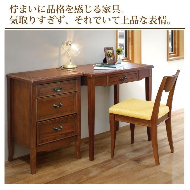 曙工芸製作所 アンティークデスク おしゃれデスク 幅80cm 平机