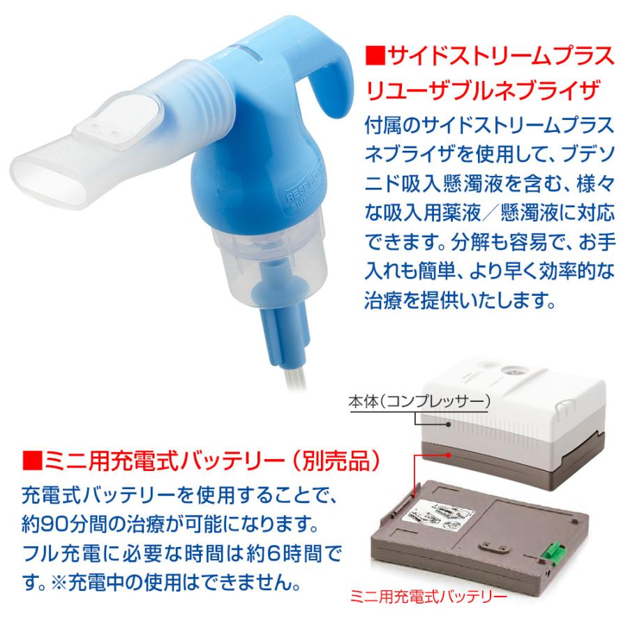 吸入器 イノスパイアミニ コンプレッサ ネブライザー 喘息 ぜんそく