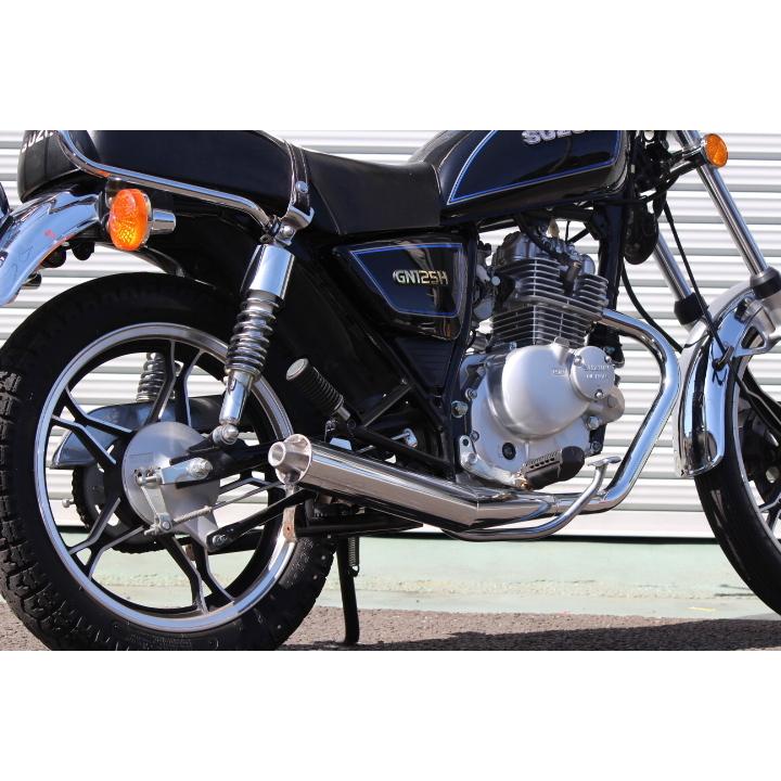 gn125 弾丸マフラー 新品未使用 ガスケット、液状ガスケット付属