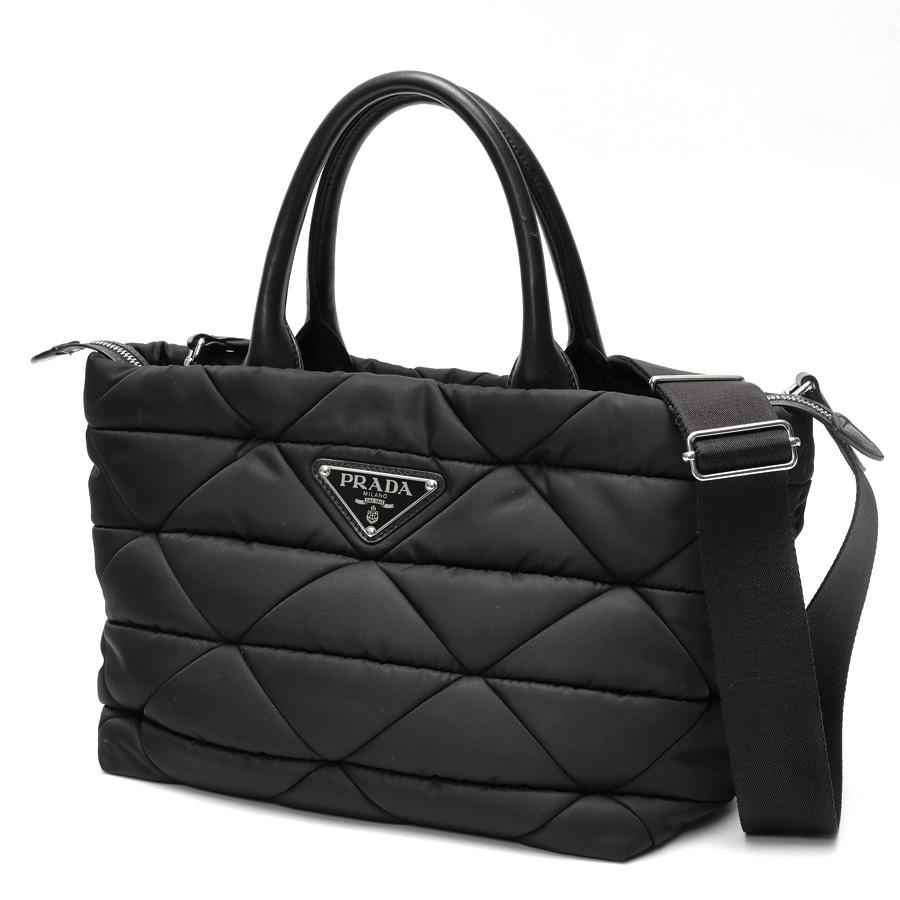 PRADA（プラダ） ミディアム パデッド Re-Nylon x レザー トートバッグ