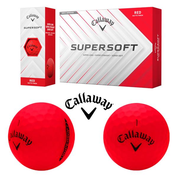 SUPERSOFT callaway ゴルフボール 【レッド】 「1ダース/12個入り
