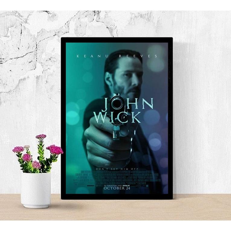ジョンウィック 映画ポスター US版 黒フレーム付き A3サイズ mi1