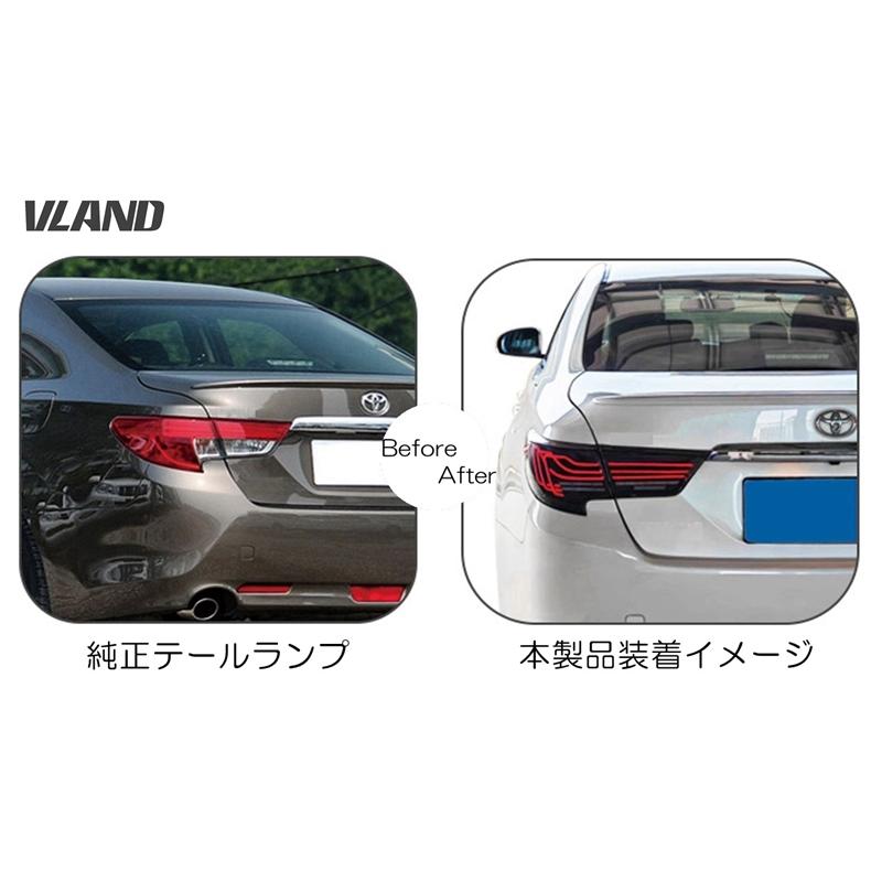 マークX ZW 130系 中期後期 テールランプ 全LED リアライト 流れる