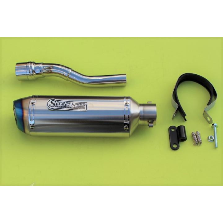 SECRET SPEED☆ヤマハ トリッカー スリップオン マフラー ブルー