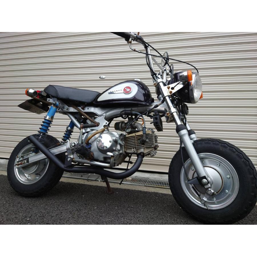 ORM製 ホンダ モンキー・ゴリラ用 ウェイブ管マフラー 耐熱ブラック