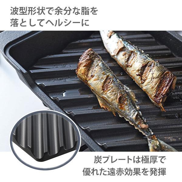 オークス（AUX） 大人の焼魚 炭グリル OTS8010 魚焼き器 フライパン 炭