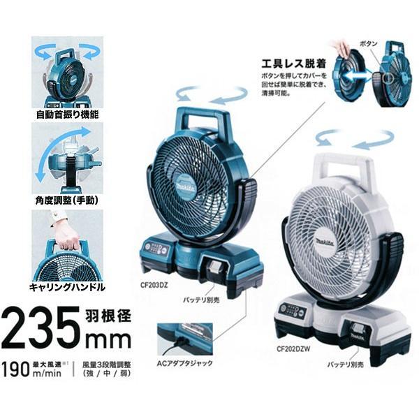 マキタ（makita） 充電式ファン CF203DZ 自動首振りモデル 18V/14.4V