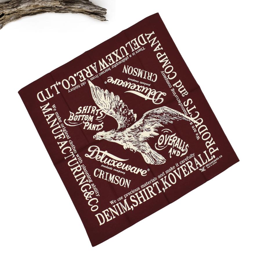 DELUXEWARE（デラックスウエア） バンダナ CRIMSON ハンカチ DLA-004