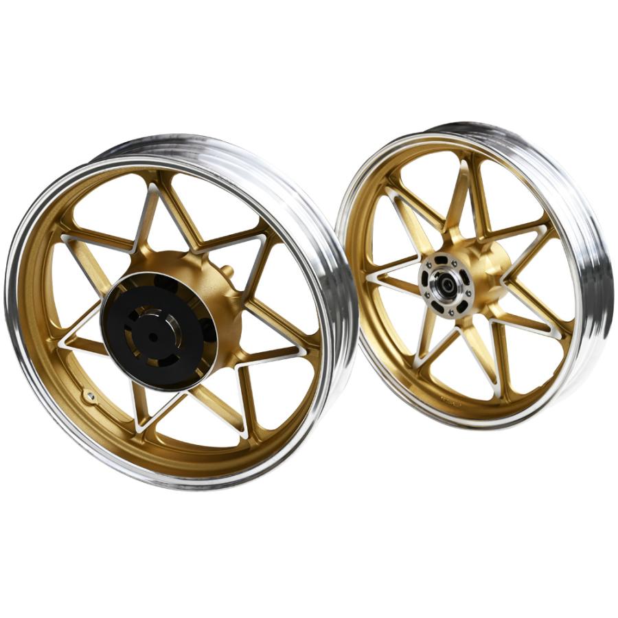 ゼファー400 ホイール キャストホイール ゴールド 前17インチ 後18