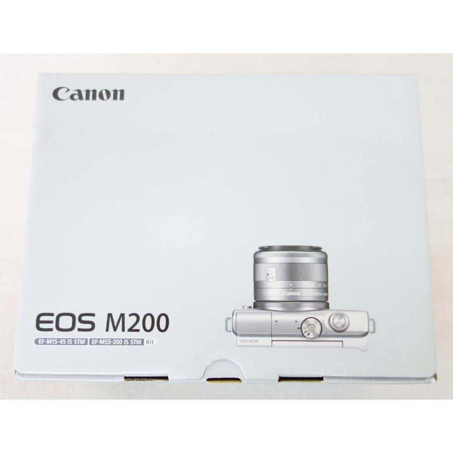 EOS M キヤノン Canon M200 ダブルズームキット ホワイト ミラーレス