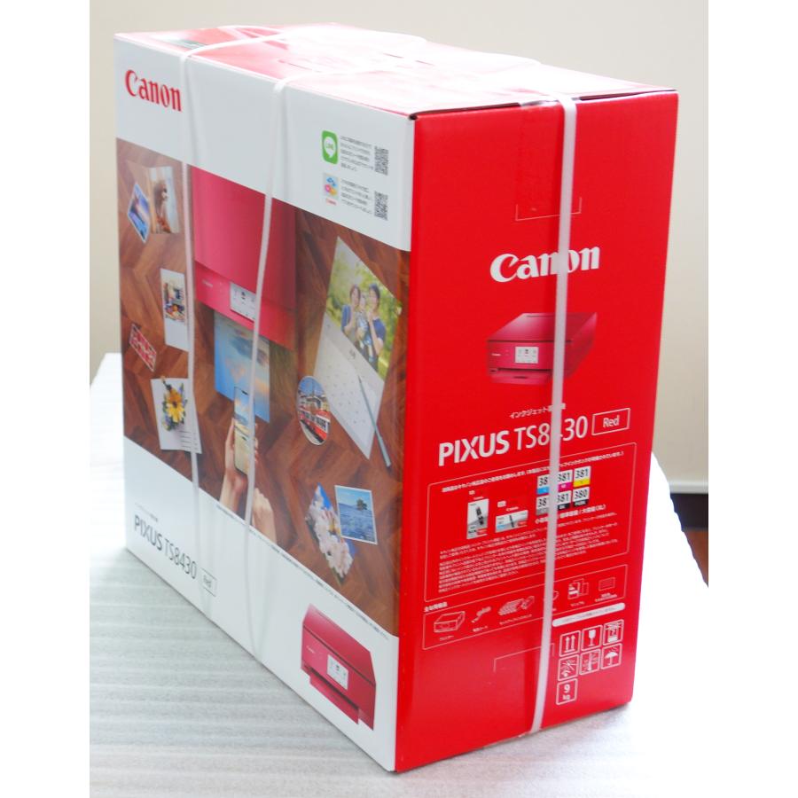 PIXUS キヤノン CANON TS8430RD レッド A4インクジェット複合機