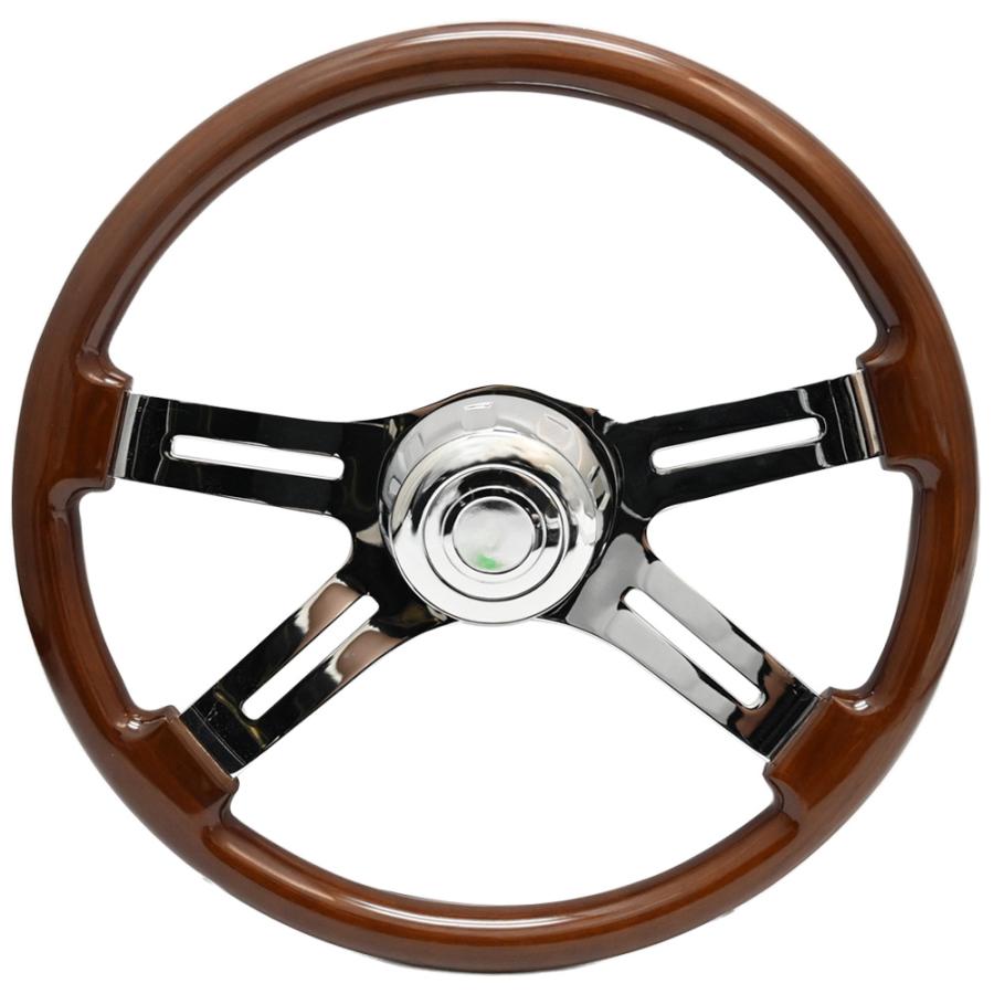 トラック 用 450mm 45φ 45cm 18インチ ウッド ステアリング ウッド