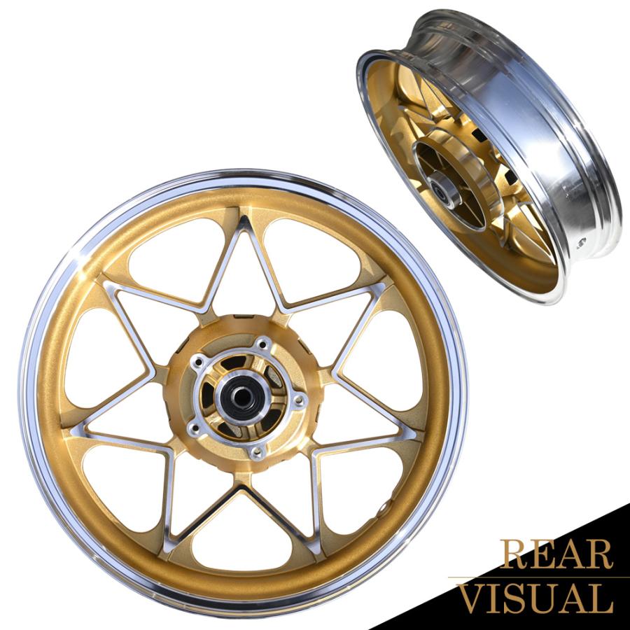 ZRX400 ZRX400II キャストホイール ゴールド セブン 前後18インチ