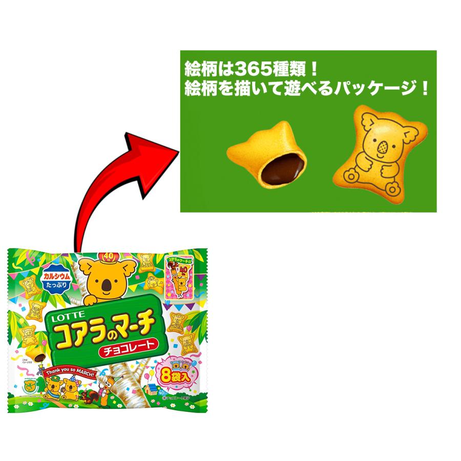 ロッテ（LOTTE） コアラのマーチ シェアパック 96g 8袋 送料無料