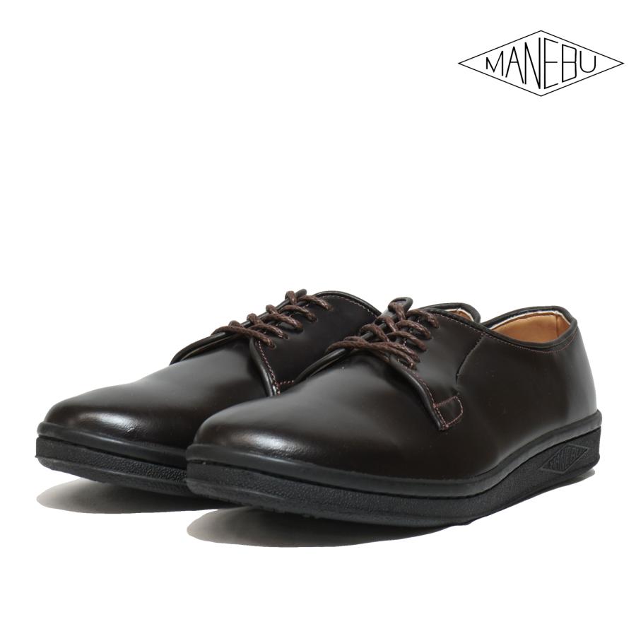 MANEBU（マネブ） シューズ MANEBU HIHIN BROWN BLACK ブラウン