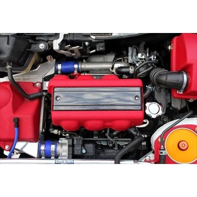 S660 JW5 エンジンカバー/ Ver.R 綾織りカーボン＆レッド結晶塗装