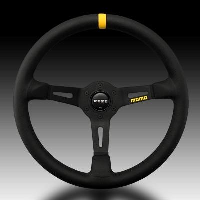 MOMO（モモ） MODEL08 レザー/ブラックスポーク : エアロ.カスタム