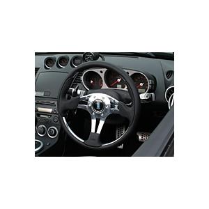 NARDI NARDI 4(FOUR)METAL ブラックレザー/POLスポーク 350mm : エアロ