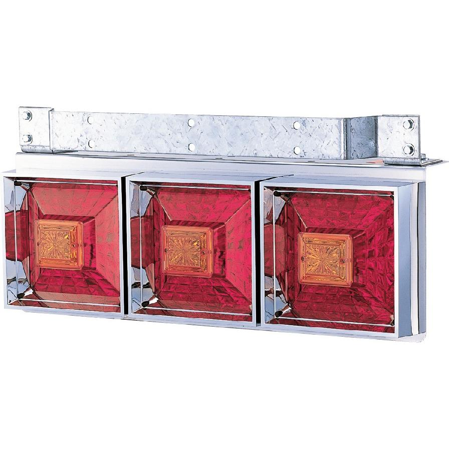 ジェットイノウエ JET 525701 角型3連フラッシュテールランプ大型 24V